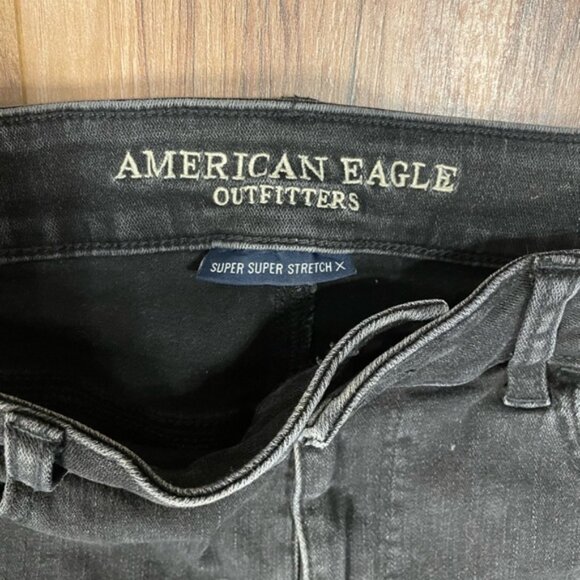 American Eagle Hi-Rise "shortie" black lace shorts size 14 - Picture 4 of 7